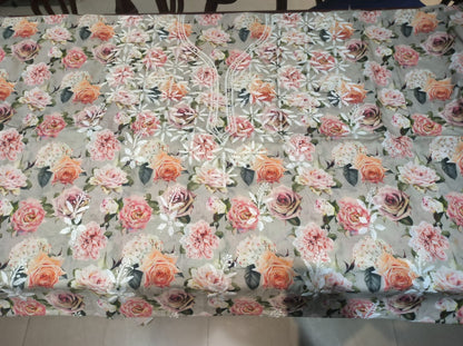 Beautiful Pure Printed Mul Mul Cotton with Fine Chikankari Work