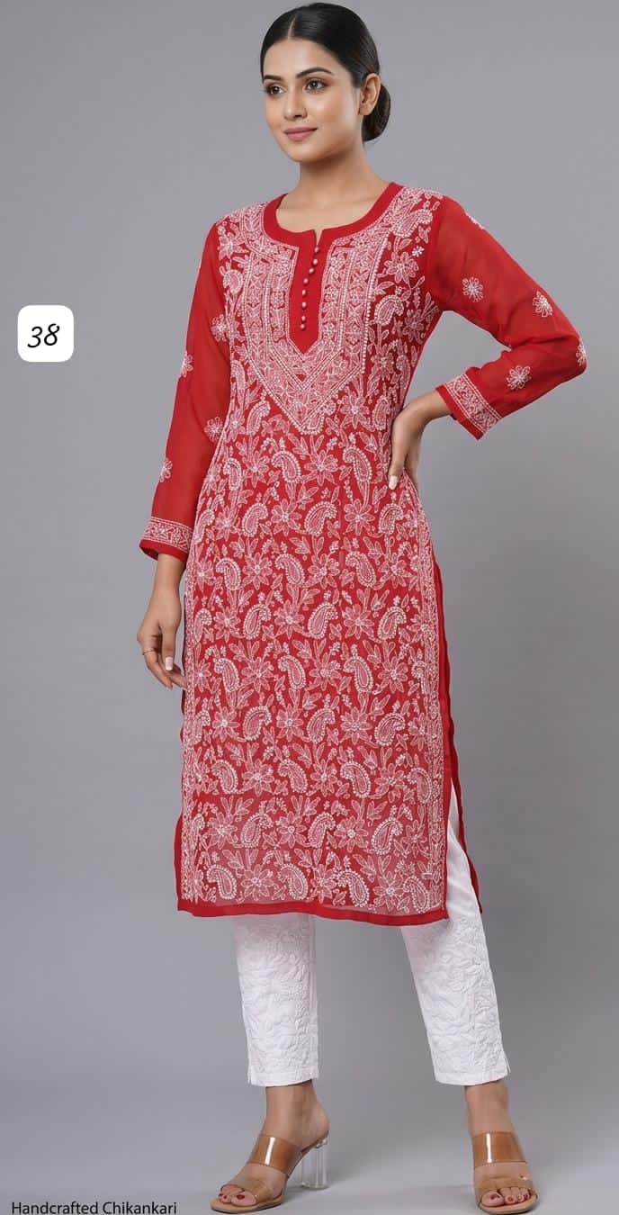 Georgette Fancy Designer Long Kurti Collection