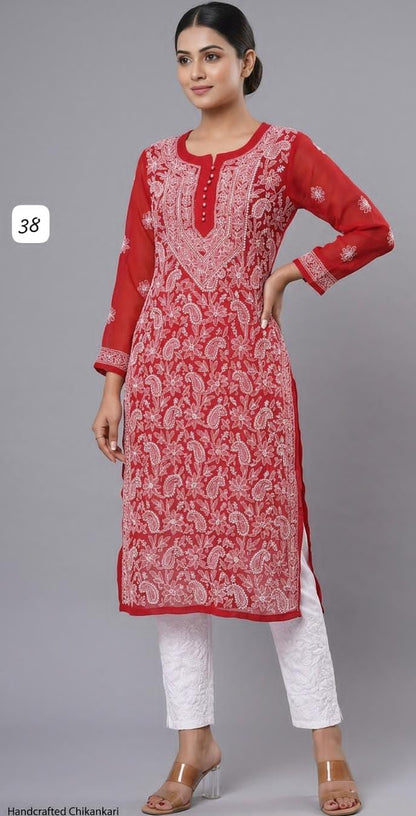 Georgette Fancy Designer Long Kurti Collection