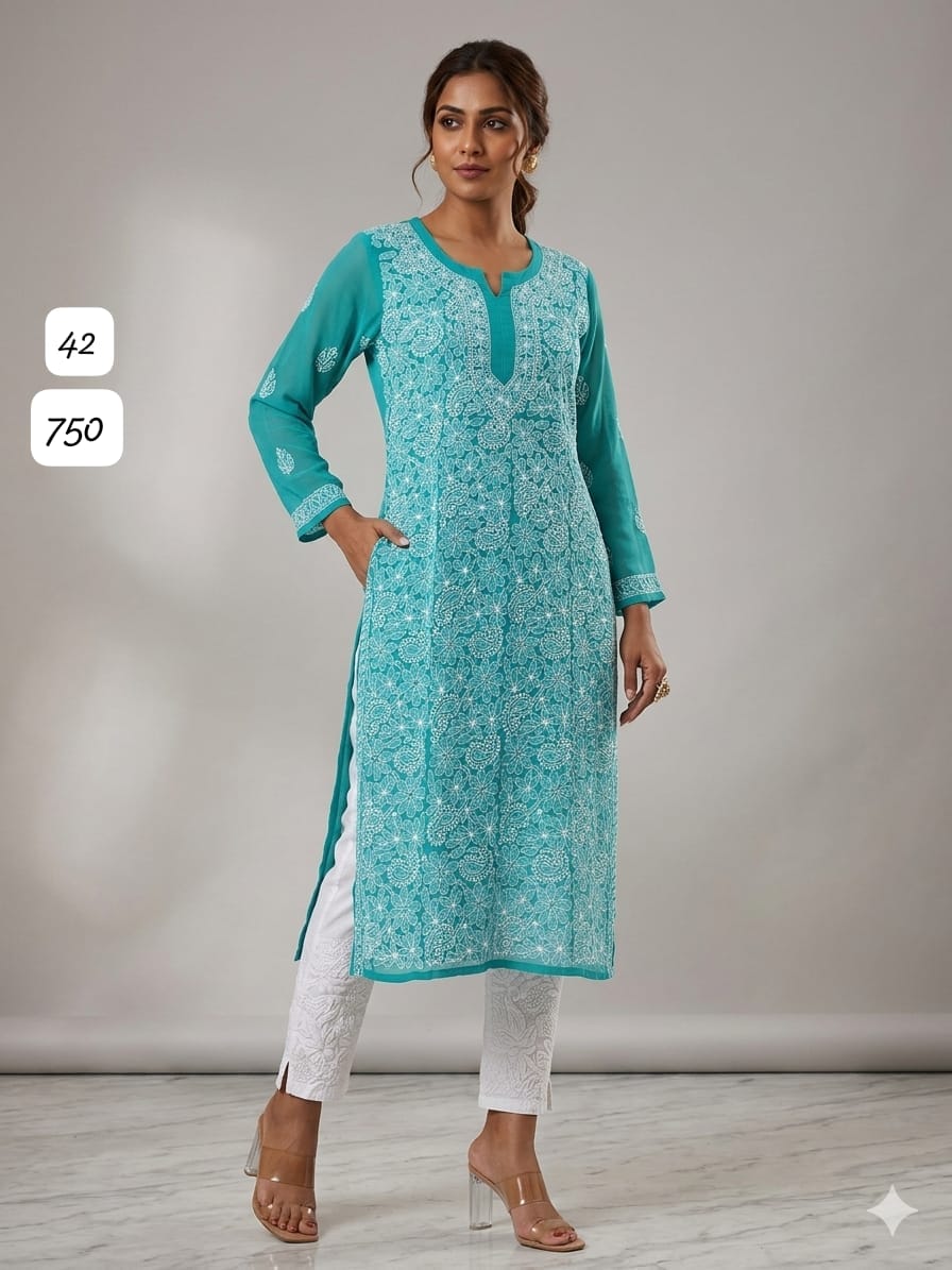 Georgette Fancy Designer Long Kurti Collection