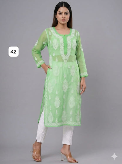 Georgette Fancy Designer Long Kurti Collection