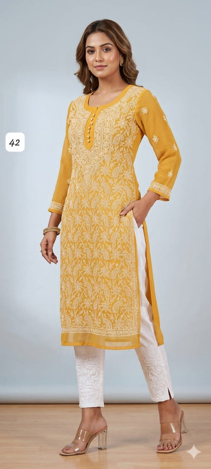 Georgette Fancy Designer Long Kurti Collection