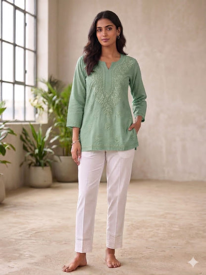 Premium Dobby Cotton Short Top