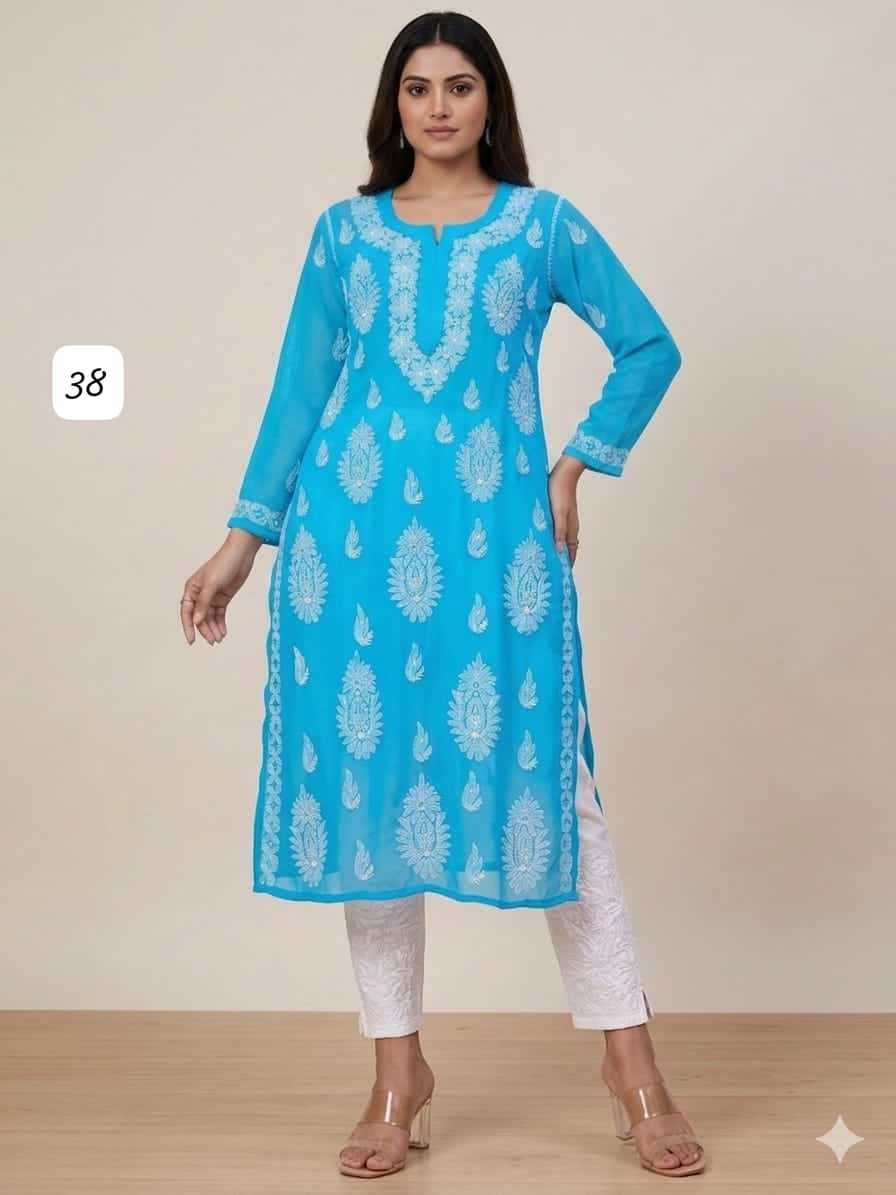Georgette Fancy Designer Long Kurti Collection