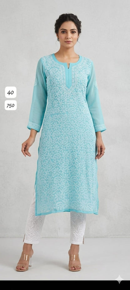 Georgette Fancy Designer Long Kurti Collection